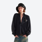 Badge Half Placket Sweater